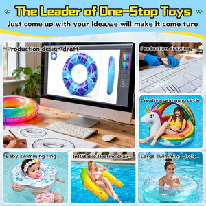 Fournisseur chinois <span class=keywords><strong>de</strong></span> flotteurs gonflables personnalisés OEM/ODM pour enfants, bébés et adultes, en PVC, avec motif <span class=keywords><strong>de</strong></span> dessin animé animal. - Product Image 2