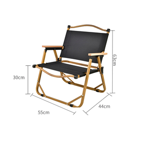 Outdoor Metal Iron Aluminum Picnic Camping Kermit <b>Folding</b> Chair Wooden Lightweight Kermit Beach Chair - Product Image 4