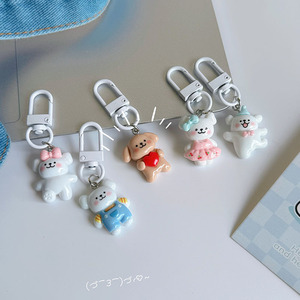 Libro <span class=keywords><strong>de</strong></span> montar rojo con Linda línea <span class=keywords><strong>de</strong></span> dibujos animados cachorro llavero estudiante <span class=keywords><strong>Internet</strong></span> celebridad mochila colgante Ins <span class=keywords><strong>mejor</strong></span> amigo regalo - Product Image 4