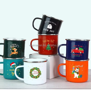 Tazas de Esmalte de Color de Grado Alimenticio, Tazas de Café y Té, Color y Logotipo Personalizados, Aptas para Lavavajillas, para Acampar al Aire Libre, Senderismo y Excursionismo - Product Image 3
