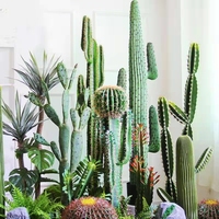 Colonne décorative presque naturelle Faux Cactus bonsaï grande plante artificielle Faux Cactus