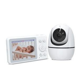 360 degrés vue panoramique clair Vision nocturne sans fil numérique bébé Foon 2 voies Audio 3.2 pouces LCD bébé moniteur pour animaux de compagnie - Product Image 1