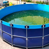 Support pour étang à poissons Stockage flexible de l'eau Fonctionnement efficace de la pisciculture et un aquarium de piscine amusant pour les loisirs