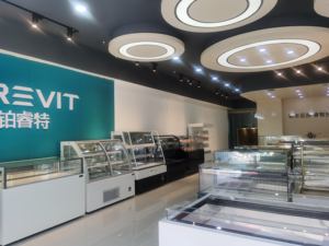 BREVIT-<span class=keywords><strong>vitrina</strong></span> enfriadora de vidrio para panadería, <span class=keywords><strong>vitrina</strong></span> de exhibición de sándwich, <span class=keywords><strong>vitrina</strong></span> de pastel para los supermercados - Product Image 4