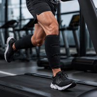 Bande de compression réglable pour mollet OEM avec logo et emballage personnalisés pour les athlètes de fitness