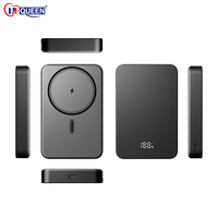 Batterie externe portable à affichage numérique magnétique 20W, 5000mAh/10000mAh, en alliage d'aluminium, charge rapide sans fil