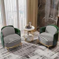 Fauteuil en tissu de luxe léger, style nordique moderne, pour salon, salle à manger et hôtel - Fauteuil de détente design
