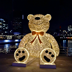 Giant LED Bear Christmas Motif <b>Lights</b> Outdoor Waterproof Decoration - Product Image 1