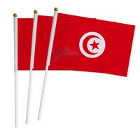 Tunisie Bunting String Drapeau 14*21CM Pour La Décoration De Fête D'activité Extérieure Et Intérieure