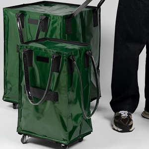 Tùy chỉnh tái sử dụng cán Tote & cán Túi mua sắm với bánh xe không thấm nước Xe đẩy Túi kulken - Product Image 3