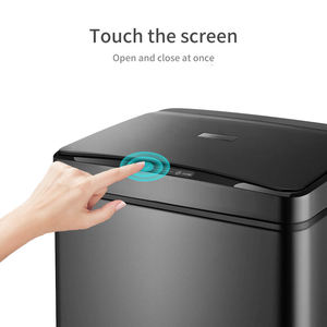<span class=keywords><strong>Cubo</strong></span> de <span class=keywords><strong>Basura</strong></span> Inteligente de Acero Inoxidable con Sensor Automático, Diseño Elegante, Gran Capacidad de 50L, Color Negro, para Cocina, Hogar y Baño - Product Image 3