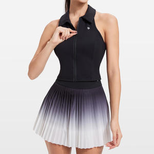 Ropa de tenis de talla grande para mujer, conjuntos deportivos, Polo, sujetador a prueba de golpes y faldas <span class=keywords><strong>2</strong></span> en 1 con pantalones cortos, trajes de Fitness de dos piezas, ropa - Product Image 5