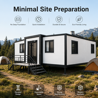 Casa Prefabricada Pequeña sobre Ruedas, Casa Modular Móvil, Remolque Portátil de 20 pies, Villa, Espacio de Vivienda de Construcción Rápida, Vacaciones en el Campo