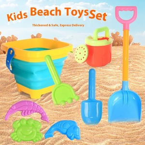 Il Set di giocattoli estivi in plastica per bambini include il mulino a vento a clessidra strumenti per scavare la sabbia pala secchio per bambini per castelli - Product Image 3