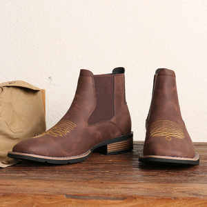 Botas Chelsea de Moda Británica para Hombre, Zapatos de Tacón Alto para Fiestas y Actividades, Botas Chukka para Hombre - Product Image 3