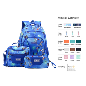 Custom Student <strong>Backpack</strong> Waterproof School <strong>Bags</strong> for Kids <strong>Bag</strong> Set With <strong>Lunch</strong> Box Large Capacity 3 in 1 School <strong>Bag</strong> for Girls Boy - Product Image 4
