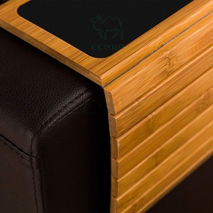 Bandeja de brazo de sofá de bambú duradero natural mesa de brazo de madera para sofá bandeja de brazo de sofá de aspecto agradable Bambú - Product Image 6