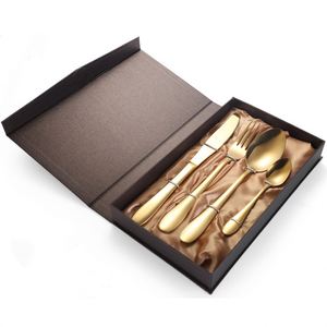 Wholesale Classic 4-Piece Gold Stainless Steel Cutlery Set Conjuntos De Talheres <b>Flatware</b> - Product Image 6