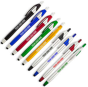 Stylet électronique pour écran 2 en 1, <span class=keywords><strong>stylo</strong></span> à <span class=keywords><strong>bille</strong></span> et stylet fin pour tablette et smartphone universels, logo personnalisé - Product Image 2