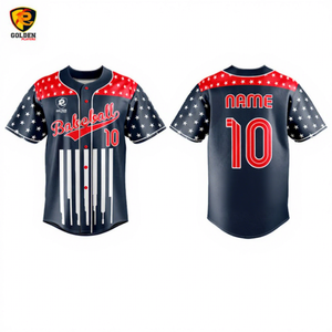 Ensemble de maillots de baseball unisexe personnalisables à prix de gros, avec logo, en maille, entièrement boutonnés, respirants, grandes tailles, pour softball - Product Image 1