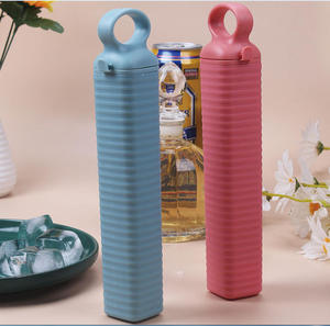 Moule à glaçons en plastique de qualité alimentaire, réutilisable, portable, écologique, avec logo personnalisé, pour la maison, en forme de V, grands moules à glaçons - Product Image 6