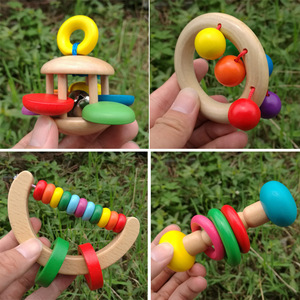 En gros, hochet musical en bois coloré pour enfants et bébés - Product Image 5