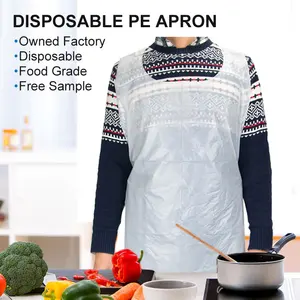 PE Apron Disposable Waterproof LDPE Polyethylene Hospital Apron