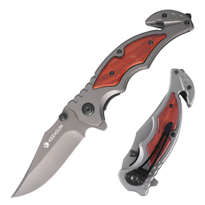 Hot <span class=keywords><strong>Sela</strong></span> Custom Hunting Plegable Hoja de acero inoxidable Mango de madera Campamento Supervivencia al aire libre Cuchillo de bolsillo táctico - Product Image 1