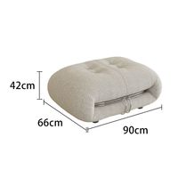 Canapé Nordique de Designer, Style Hippopotame Irrégulier, en Acier, Tissu Sand, Moderne, pour Petit Appartement, Rétro Français, Style Wabi-Sabi, Rembourré en Flanelle et Éponge