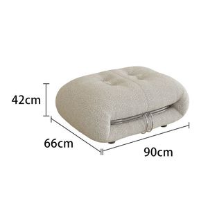 <span class=keywords><strong>Canapé</strong></span> Nordique <span class=keywords><strong>de</strong></span> Designer, Style Hippopotame Irrégulier, en Acier, Tissu Sand, Moderne, pour Petit Appartement, Rétro Français, Style Wabi-Sabi, Rembourré en Flanelle et Éponge - Product Image 5