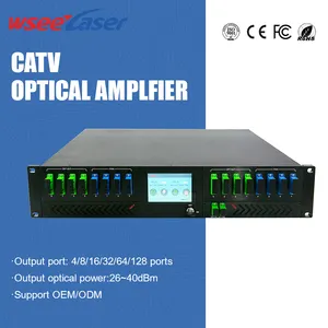 Hot Koop Edfa Optische Versterker 2 Ingang 1550nm China Optische Vezel Versterker Pon Edfa Met Wdm Voor Catv