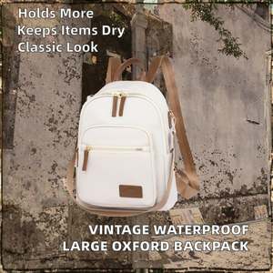 Sac à dos haut de gamme pour femme style rétro en cuir PU grande capacité double bandoulière ensemble mère-enfant en gros - Product Image 2