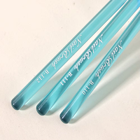 Nouveau produit 3 pièces bleu Nail Art Design brosse sur ongles colle stylo peinture outils acrylique ensemble mode brosse à ongles