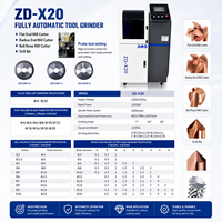 Machine de rectification d'outils CNC ZD-x20 pour fraises à bille Redius, forets et fraises de gravure
