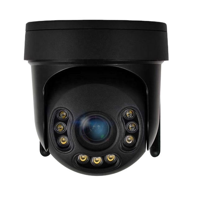 4K 8MP 30FPS 5~50mm 10X Optical Zoom Two-way Audio 40m Night Vision Distance PTZ Dome IP Camera