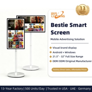 Pantalla Inteligente Móvil de 32 Pulgadas, Pantalla Táctil Portátil con Ruedas, Android con Batería para el Hogar, <span class=keywords><strong>Fitness</strong></span>, Hoteles y Negocios - Product Image 6