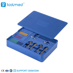 Diskon besar 2.0 2.4 2.7 3.5 Kit instrumen pelat kunci TPLO <span class=keywords><strong>Set</strong></span> instrumen dokter hewan - Product Image 1