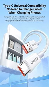 Câble de charge rapide et de synchronisation de données USB-A vers USB-C UGREEN, compatible CarPlay - Product Image 3