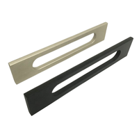 Poignée de traction en Satin, accessoire pour porte et tiroirs de bureau, en aluminium massif, pour armoire, meubles