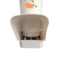 DIY Cylindrique Tuyau EN PVC Pas Perchoir Suspendus De Poulet Chargeur Port Avec Housse De Pluie Pour Poussins De Volailles Oiseaux Cailles D'alimentation Equ PH-260
