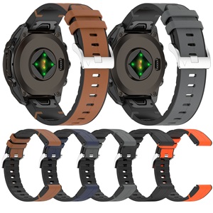 <span class=keywords><strong>Correa</strong></span> de Reloj de <span class=keywords><strong>Cuero</strong></span> de 20 mm, 22 mm, 26 mm con Revestimiento de Silicona de Cambio Rápido para <span class=keywords><strong>Garmin</strong></span> <span class=keywords><strong>Fenix</strong></span> <span class=keywords><strong>6X</strong></span> 7 <span class=keywords><strong>Pro</strong></span> 8 / Instinct Quickfit - Product Image 2