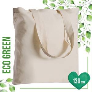 Sac de courses en toile grand format 130 g/m² écologique pour usage quotidien - Product Image 1