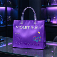Sacs en papier cartonnés de luxe avec logo personnalisé et poignées en ruban pour emballages cadeaux de boutiques de détail