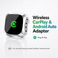 Adaptateur CarPlay sans fil et dongle Android Auto, adaptateur USB pour voiture Plug and Play avec Wi-Fi double bande, Bluetooth 5.2 et mise à jour OTA