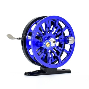 Roues en alliage d'aluminium de couleur bleue de haute qualité toutes tailles moulinets de <span class=keywords><strong>barrage</strong></span> moulinet de pêche à la mouche - Product Image 1
