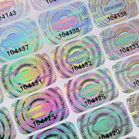 High Quality Holographic Serial Number QR Code Anti-Counterfeit Adhesive Label for Cosmetics and Electronic Product