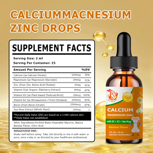 Gélules molles personnalisées de Vitamine D3 et K2 5000 UI, Compléments Vitaminiques Calcium Magnésium Zinc, Gouttes liquides de Vitamine D3 K2 - Product Image 2