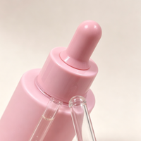 Flacon compte-gouttes couleur macaron 30 ml, flacon en verre avec bulbe en caoutchouc pour huile essentielle