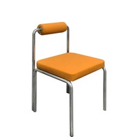 Moderne Quadratische Restaurantmöbel: Tisch-Stuhl-Kombination aus Edelstahl, Durchmesser 50 cm, für Milchbar und Café