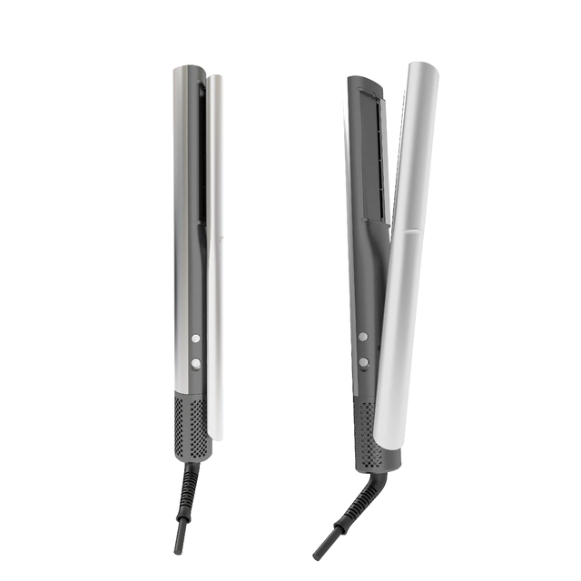 2 1 Hot Air Styler Wet Dry Flat Iron LCD Display Hair Straightener Negative Ion Custom 1-Year French for Outdoor Hotel Use